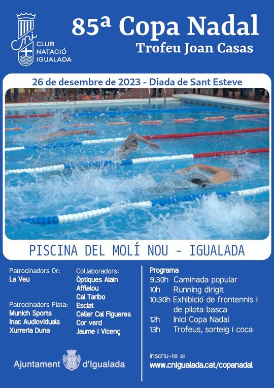 Cartell de la 85a Copa Nadal 2023 – Trofeu Joan Casas